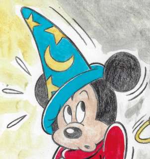 Millet | Millet - 1 Watercolour - Mickey Mouse - aprendiz de brujo | Catawiki