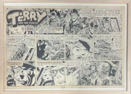 Georges Wunder (1912-1987) Terry and the Pirates Planche originale,… | misc / divers