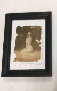 Arinouchkine, Andréi - 1 Original colour drawing - Femme assise - Hommage à F. Corteggiani | Catawiki