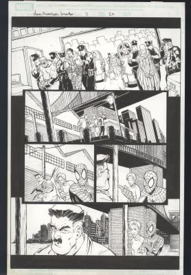 Marvel Adventures Spider-Man #3 Pg 20 Original Art Scherberger Sinister Six | Neat Stuff Vault