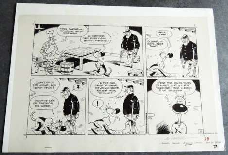 Janvier, Michel | Original page in Indian ink  - Rataplan  - De Mascotte  - (1985) | Catawiki