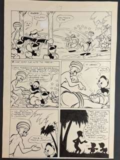 Carpi, Chierchini - 1 Original page - Topolino, Libretto n. 98 - Paperino e il Muro del Riso Terza Parte - 1954 | Catawiki