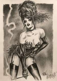 Nik Guerra - 1 Original drawing - Magenta - It’s burlesque - 2024 | Catawiki