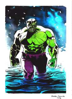 Caracuzzo, Giancarlo - 1 Watercolour - Hulk - 2024 | Catawiki
