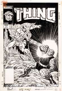 Ron Wilson Joe Sinnott - Thing #17 Cover (Marvel, 1984)