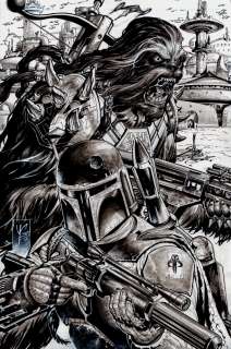 Yvel Guichet - Black Krrsantan / Boba Fett Wash Pinup