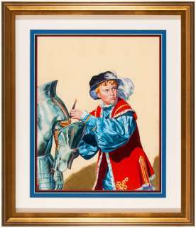 CLASSICS ILLUSTRATED #29 "THE PRINCE AND THE PAUPER" FRAMED ORIGINAL COVER PAINTING. | Hake’s