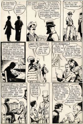 Jijé | Don Bosco, planche originale à l’encre de chine. | Septimus