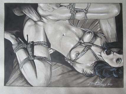 Ducarteron, David - 1 Original drawing - Shibari - 2023 | Catawiki