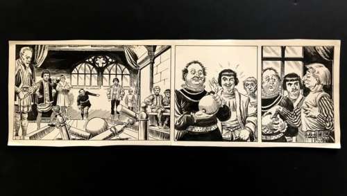 Wijn, Piet - 1 Bande dessinée originale - Aram V28 - Het Raadsel van Loch Ness - Strook 1 - 1959 | Catawiki