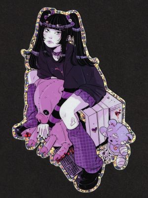 Luana Vecchio | Doll Parts - Maddie Glitter Sticker | Kinetic Collectibles