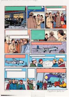 Juillard | Blake et Mortimer, bleu de coloriage Ã  la… | Millon