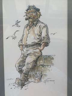 Hermann - 1 Original colour drawing - Bernard Prince - Barney Jordan | Catawiki