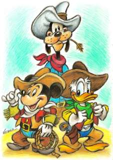 Joan Vizcarra - Mickey, Donald, and Goofy: ’The Three Musketeers’ (2004 Film) - Hand-Signed Original Artwork | Catawiki