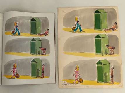 Hoviv - 1 Original colour drawing - 1973 | Catawiki