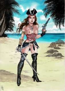 Gürsel, Gürçan - 1 Original colour drawing - Pirate - 2024 | Catawiki