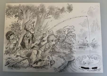 Walthéry, François - 1 Original drawing - Natacha, Natasja - 2003 | Catawiki