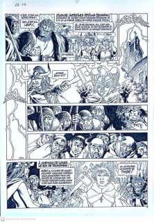 Jean Yves Mitton - 1 Original page - Chroniques Barbares - Tome 4 page 9 - 1998