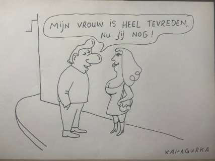 Kamagurka - 1 Original drawing - Mijn vrouw | Catawiki