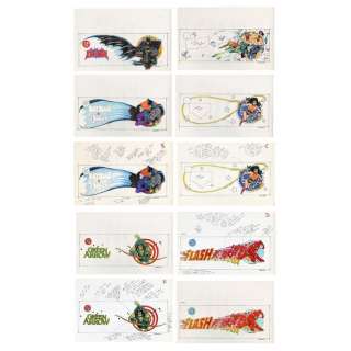 DC Comics - Set of Hand-Drawn and Annotated Ed Hannigan Good Company Mug Designs Color Guides | Propstore