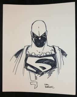 Karl Kerschl - red son superman commission - signed