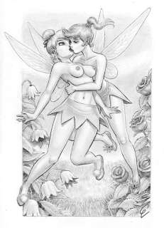 Cera - 1 Original drawing - Tinker Bell : love is in the air | Catawiki