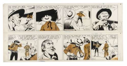 â€œTHE LONE RANGERâ€ ORIGINAL ART FOR EIGHT 1941 DAILY STRIPS PUBLISHED IN â€œDELLâ€ COMIC BOOK #1. | Hake’s