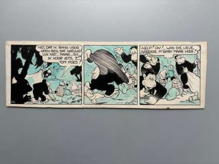 Marten Toonder Studio’s - 1 Bande dessinée originale - Tom Poes en M’Baby - 1948 | Catawiki