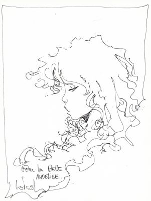 Loisel | Lot 269 - Pelisse, dédicace au feutre fin sur feuille libre. | Septimus