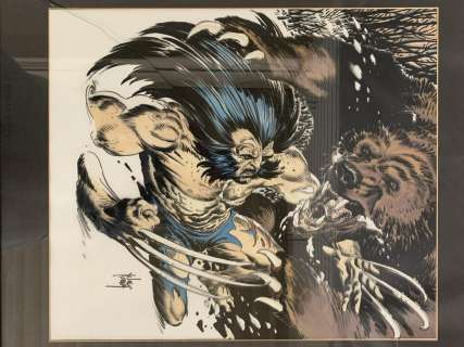 Joe Kubert. 1997 Wolverine Calendar Art. | Weiss Auctions