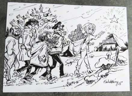 Walthéry, François | Original cover in Indian ink  - Natacha  - (2009) | Catawiki