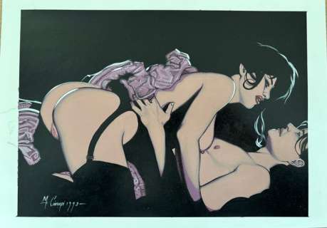Ciampi, Francesco - 1 Original colour drawing - Woman on Man - 1998 | Catawiki