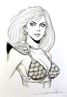 Candita, Giuseppe - 1 Original drawing - Red Sonja - RedSonja - 2024 | Catawiki