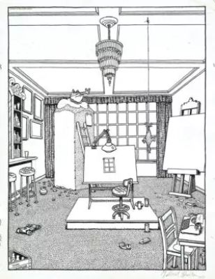 Gilbert Shelton | Rip Off comix : Gilbert Shelton’s studio | La Galerie de la Bande Dessinée