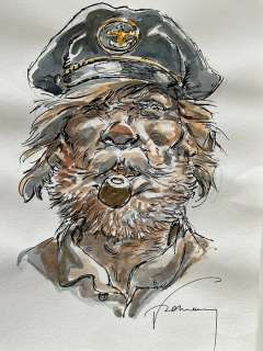 Hermann - 1 Original colour drawing - Bernard Prince - Barney Jordan | Catawiki