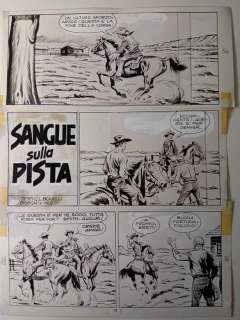 Galep/Muzzi - 1 Original page - Tex - n. 74 "Sangue sulla pista" - 1966 | Catawiki