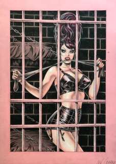 Nik Guerra - 1 Original colour page - Risate Criminali - “Le calze di seta” - pag. 25 - 2024 | Catawiki