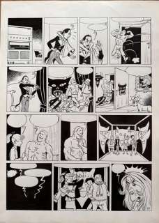 Craenhals, François - 1 Original page - Les 4 As T20 - Les 4 As et le chateau maléfique - 1982 | Catawiki