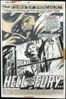 Colan, Gene - TOMB OF DRACULA (1972-79) #35 Splash Page | ComicConnect