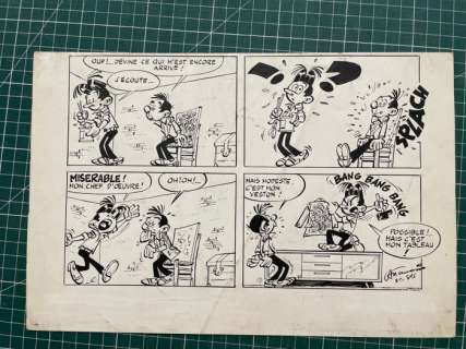 Attanasio, Dino - 1 Demi-planche originale - Modeste & Pompon | Catawiki