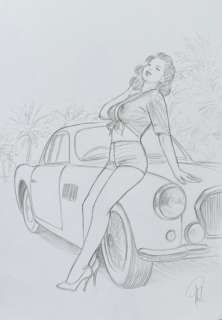 Paturaud, Laurent - 1 Original drawing - Lady Naked - Esquisse 59 - 2018 | Catawiki