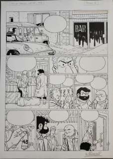 Sikorski, Alain - 1 Original page - Tif et Tondu T45 - Le Mystère de la chambre 43 - 1997 | Catawiki