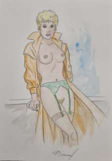 Renaud - 1 Original colour drawing - Jessica Blandy | Catawiki