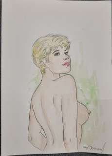 Renaud - 1 Original colour drawing - Jessica Blandy | Catawiki