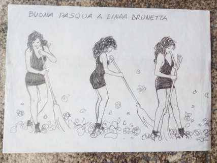 Manara, Milo - 1 Original page - Pin Up - Buona Pasqua | Catawiki