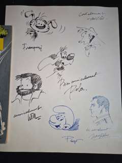 Franquin, Peyo, Will, Jean Graton, Morris, Ro - Diverse dedicacés | Catawiki
