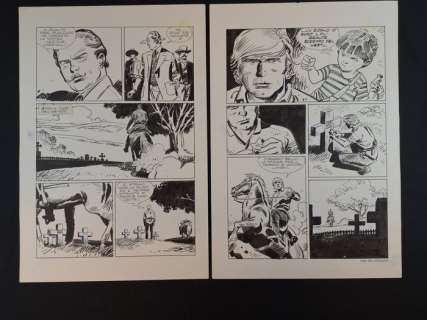 Alessandrini, Berardi - 2 Original page - Ken Parker - Sangue sulle Stelle | Catawiki