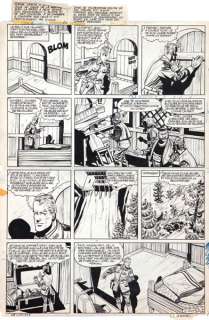 Paape | Valhardi, planche n°12 Ã  l’encre de Chine de l’Ã… | Banque Dessinée