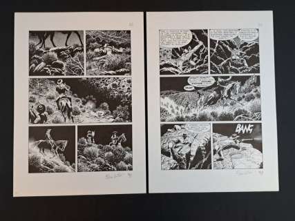 Civitelli, Nizzi - 2 Original page - Tex - Il Segno di Yama | Catawiki