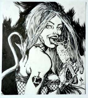 Pontet, Cyril - 1 Original drawing - Succubus - Sellenia et les glaces Frosty - 2025 | Catawiki